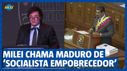 Milei chama Maduro de ‘socialista empobrecedor’