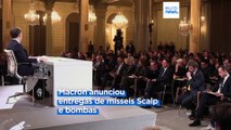 Macron apresenta medidas para França e fala sobre conflitos internacionais