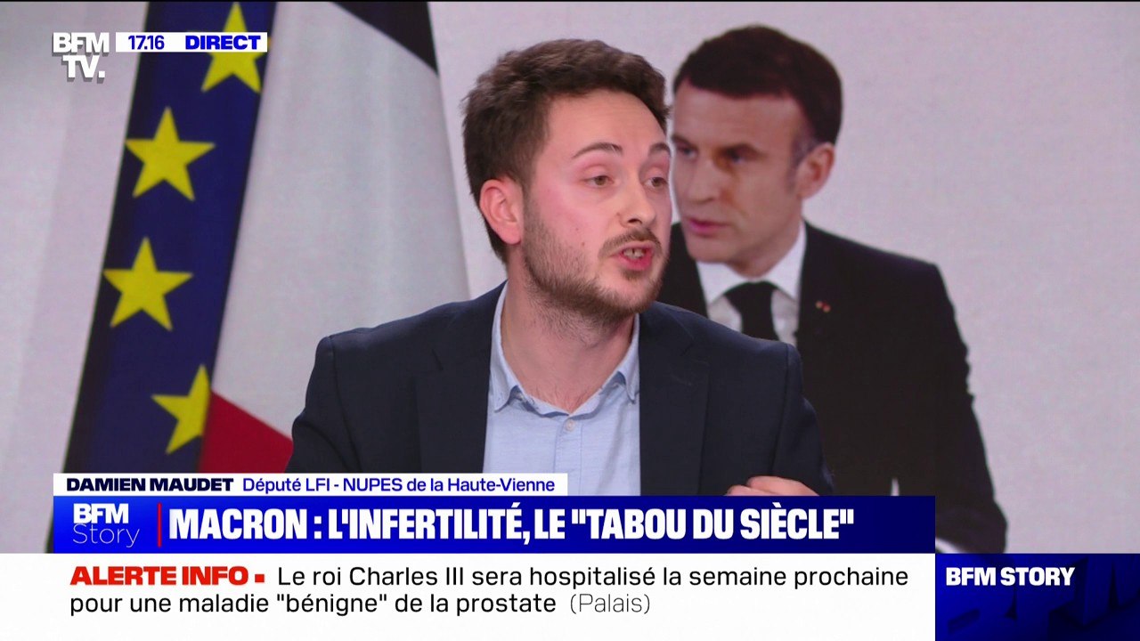 Natalité: "Pour faire un enfant, il faut une situation. Depuis 2017, tout est fait pour qu'il n'y en ait plus", affirme Damien Maudet (LFI)