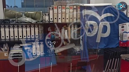 Entran y destrozan la sede del PP en Maracena, el municipio del secuestro socialista