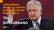 López Obrador ironiza las críticas de la oposición por incidente en el tren interurbano