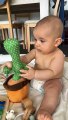 Dancing Talking Cactus Toy Scares Baby