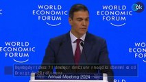 Sánchez suelta 8 mentiras en Davos sobre la economía de España en 30 segundos