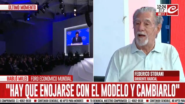 Milei expone en Davos: Occidente está en peligro