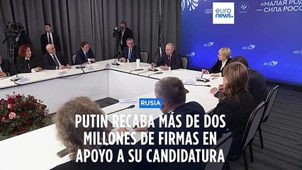 Putin presume de apoyo popular en Rusia para su candidatura a las elecciones de marzo