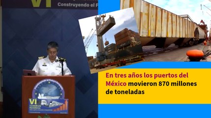 En tres años los puertos del México movieron 870 millones de toneladas