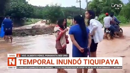 Temporal inundó Tiquipaya