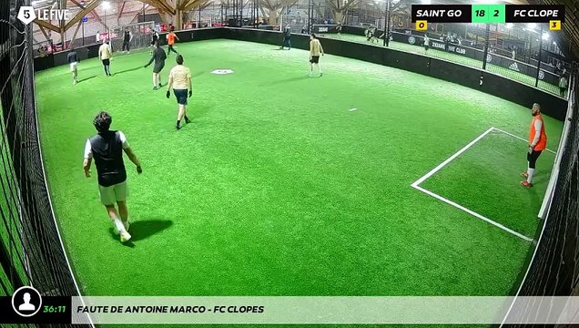 Faute de Antoine Marco - FC CLOPES