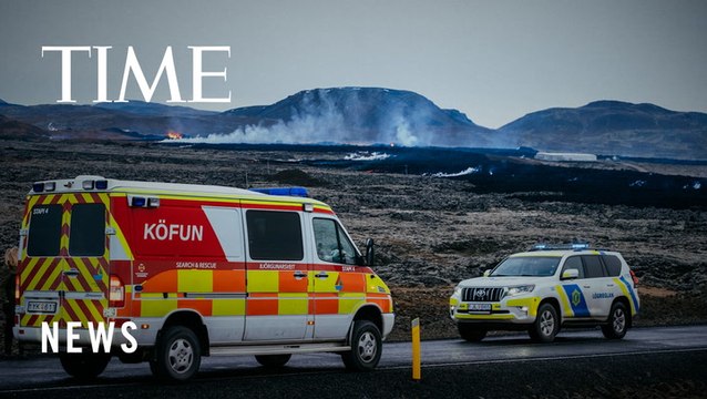 Dramatic Footage of Icelandic Volcano Erupting