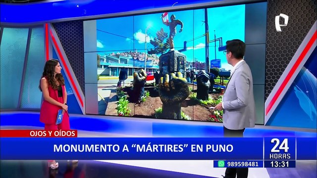 Juliaca: develan monumento en conmemoración de fallecidos durante protestas