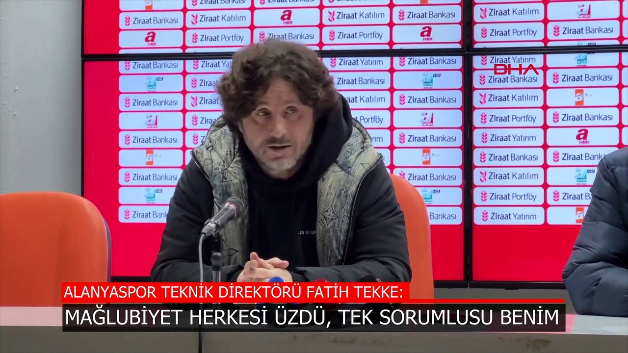 Fatih Tekke: Mağlubiyetin tek sorumlusu benim