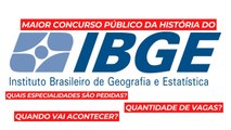 IBGE terá MAIOR CERTAME DA HISTÓRIA do instituto via CONCURSO PÚBLICO NACIONAL UNIFICADO