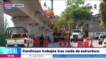 Así se encuentra la zona donde cayó estructura del Tren Interurbano