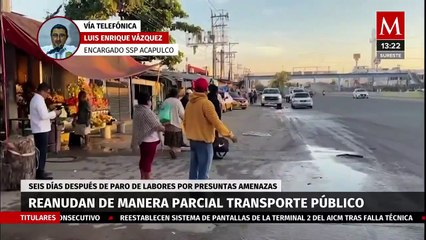 ¿Cuál es el panorama del servicio de transporte público en Acapulco?