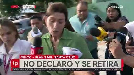 Tras llegar a instalaciones policiales a declarar, la asambleísta García señala que no había denuncia en su contra