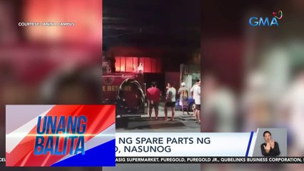Warehouse ng spare parts ng motorsiklo, nasunog | UB