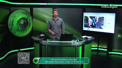 Fórum Econômico Mundial Bill Gates fala sobre vinda ao Brasil e IA