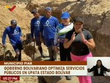 Reparan fugas de tuberías en el Estado Bolívar para la recuperación de servicios públicos