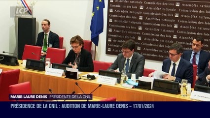 Audition à l'Assemblée nationale - Présidence de la CNIL : audition de Marie-Laure Denis - 17/01/2024