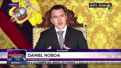 Ecuador: Gobierno de Daniel Noboa espera la llegada del Comando Sur para un encuentro de seguridad