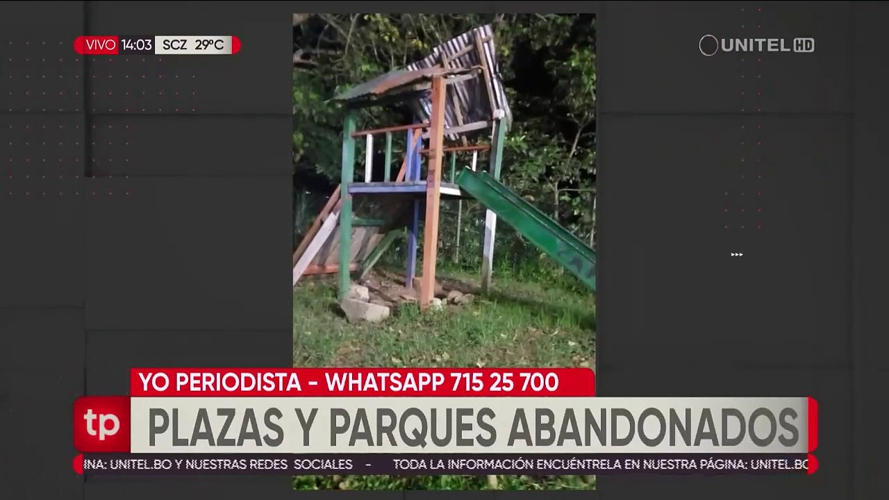 Pobladores de Coroico piden a las autoridades atención y arreglos a sus plazas y parques que están abandonados