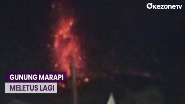 Disertai Dentuman Keras, Gunung Marapi Kembali Meletus