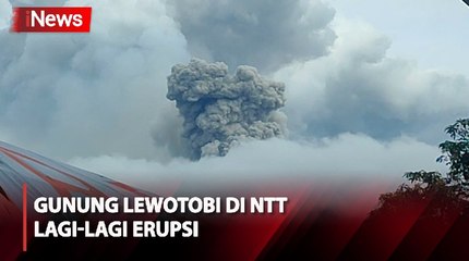 Gunung Lewotobi di NTT Kembali Alami Erupsi Disertai Luncuran Awan Panas