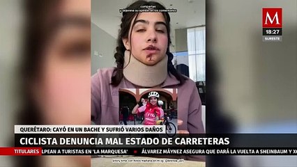 Ciclista herida demanda a las autoridades por mejores condiciones viales
