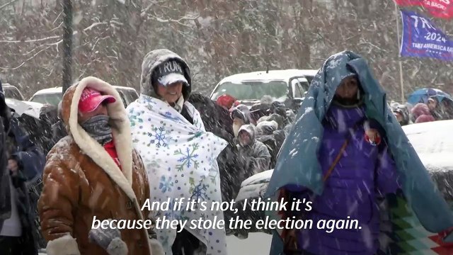Trump supporters gather for campaign rally in New Hampshire ahead of primaries