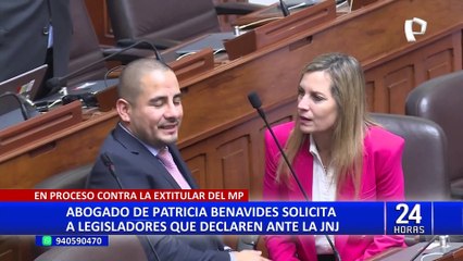 Download Video: Patricia Benavides pide a la JNJ que cite al defensor del Pueblo y a algunos congresistas