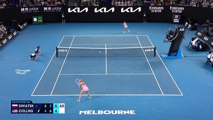 Tant de soulagement dans ses yeux : Swiatek a conclu son come-back brillamment face à Collins