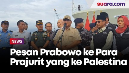 Misi Kemanusian ke Palestina Cukup Berbahaya, Prabowo Pesan Ini ke Kru KRI dr. Radjiman