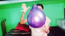 Blowing purple letex balloons /royal khushi #royalkhushi #royalkhushivlogs