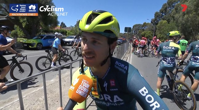 Santos Tour Down Under 2024 - Sam Welsford : Santos Tour Down Under 2024 - Sam Welsford : C'est assez fou. Gagner une étape, c'est déjà bien, mais 2 c'est très spécial