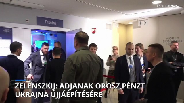 Befagyasztott orosz pénzeket kért Volodimir Zelenszkij Ukrajna felépítésére a Világgazdasági Fórumon