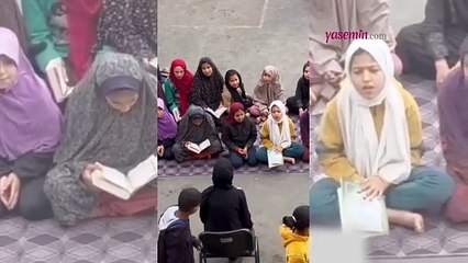 Gazze'de çocuklar hayata böyle tutunmaya çalışıyor!