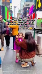 "Cheira mal". A reação (honesta) de uma menina ao visitar Nova Iorque