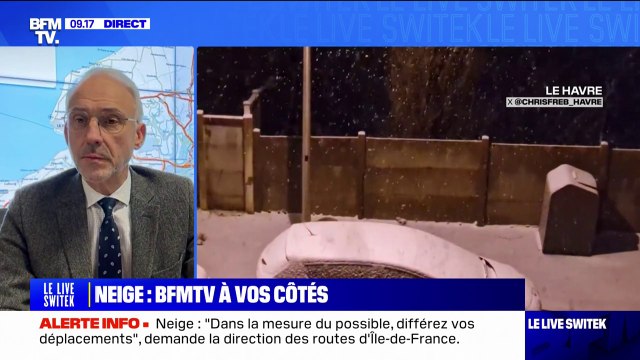 Neige et verglas: le préfet de Seine-Maritime note une trentaine d'interventions, quelques accidents matériels sans victime