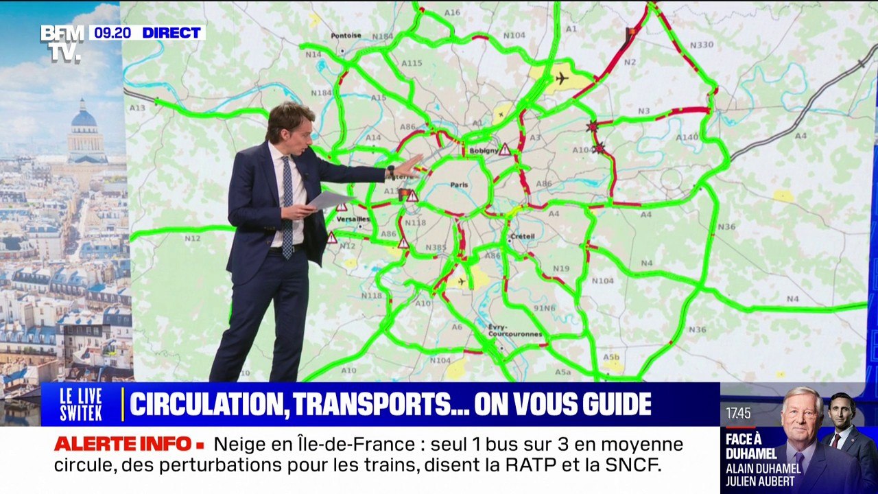 LES ÉCLAIREURS - Neige et verglas: le point sur la circulation à 9h20