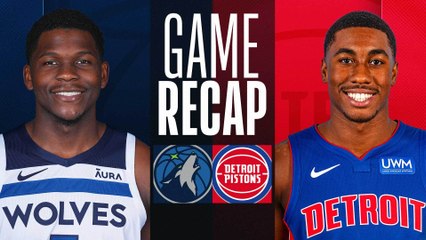Game Recap: Timberwolves 124, Pistons 117