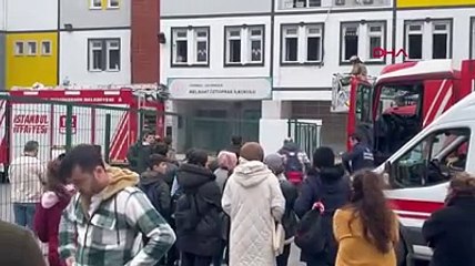 Sultangazi'de okulda yangın paniği