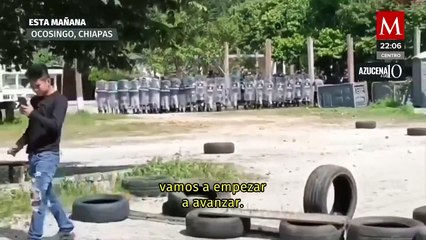 Bloqueo de pobladores a militares desata enfrentamiento en Crucero San Javier, Chiapas