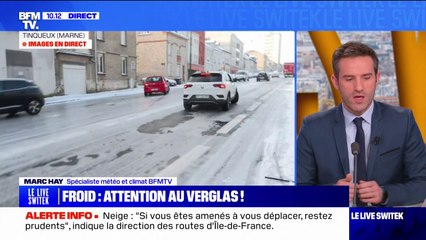 Verglas dans la Marne: les rues de Tinqueux transformées en patinoire