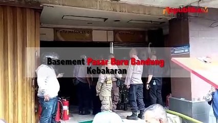 Basement Gedung Pasar Baru Kebakaran