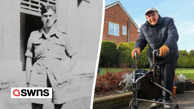 WW2 veteran, 100, walks 660 miles around garden to raise money for charity