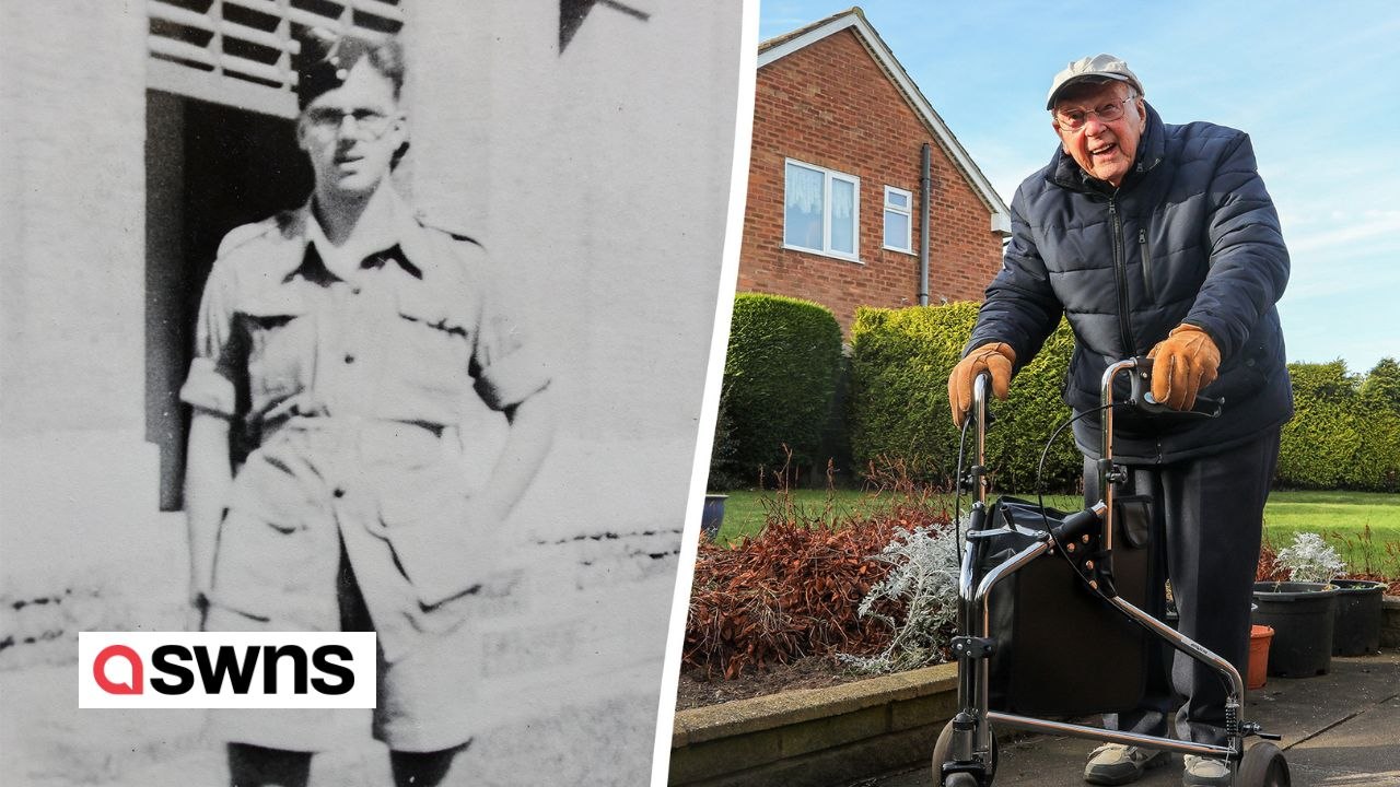 WW2 veteran, 100, walks 660 miles around garden to raise money for charity