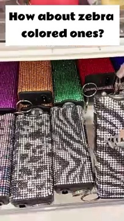 Zebra Self Defense Keychain Set