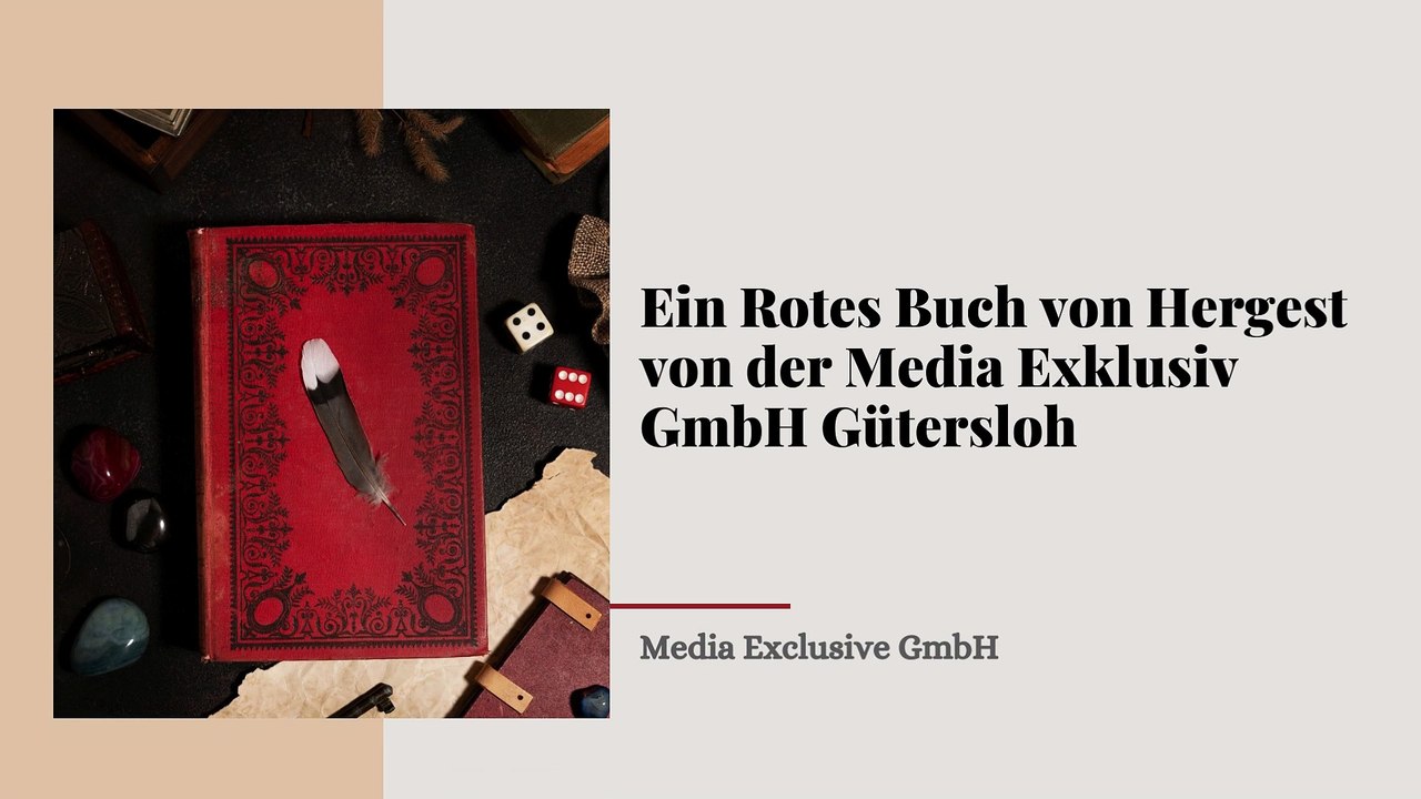 Die Media Exklusiv GmbH stellt vor: Die Wiederherstellung der Eleganz des Roten Buches von Hergest