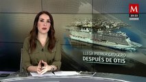 Acapulco recibe crucero tras la reactivación económica post huracán Otis