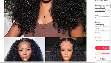 Unlock Your Glamorous Transformation with the 300% Density Kinky Curly Human Hair Wig! ✨